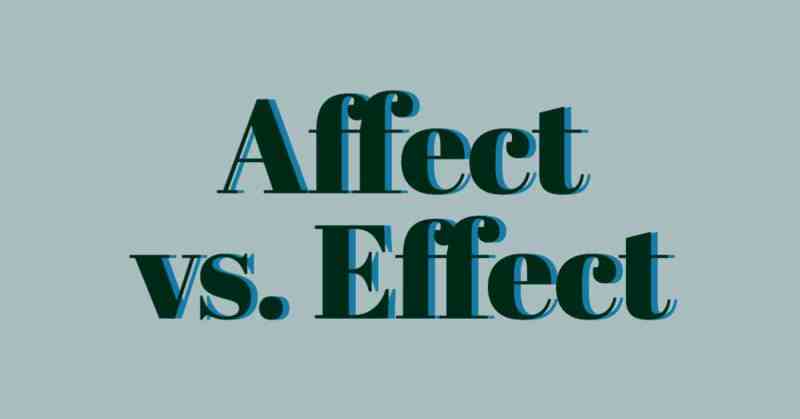 Vocabulary Graphic Affect vs. Effect